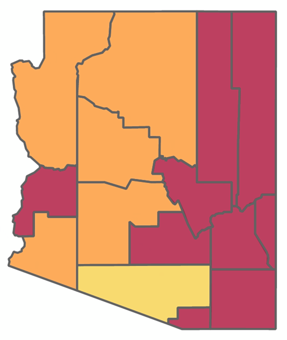Arizona Child & Adolescent Psychiatrists (CAP) Workforce Distribution