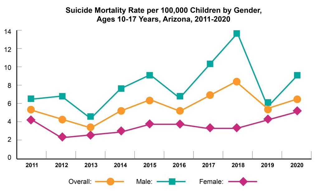 Arizona Child Suicides by Race / Ethnicity
